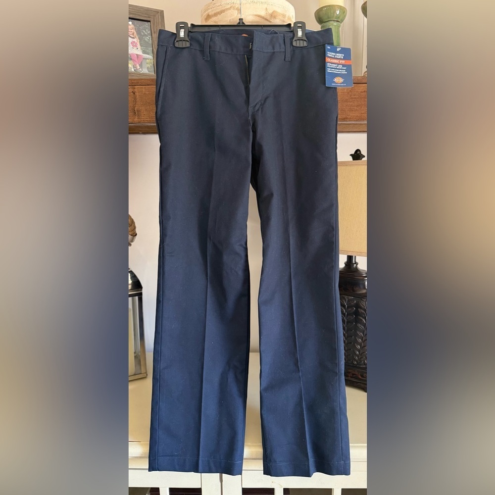 Dickies Young Men's Twill Pants - Navy - 30x30 - Classic Fit